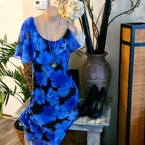 SALE  BEAUTIFUL LONGER CHIFFON MULTI  10 DRESS